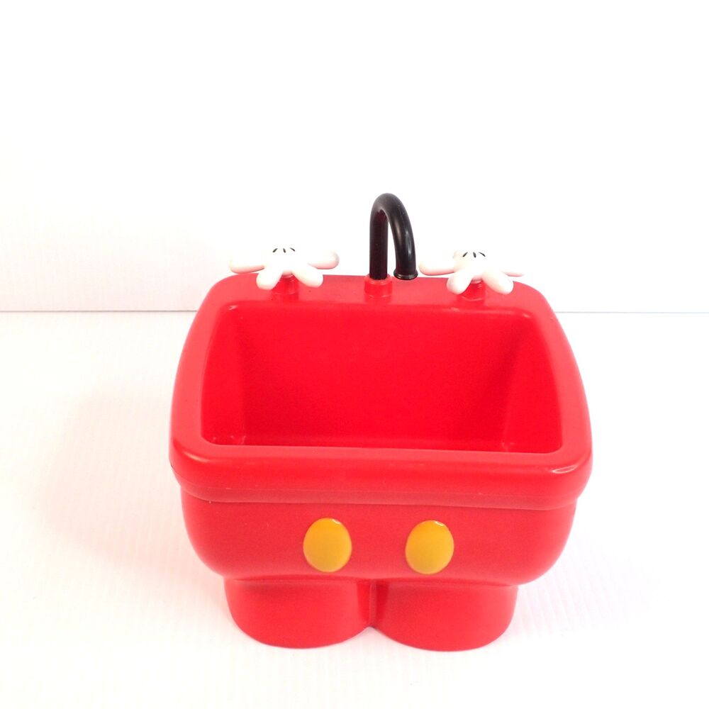 Disney Parks Mickey Mouse Red Pants Kitchen Sink Ice Cream Sundae Bowl Souvenir